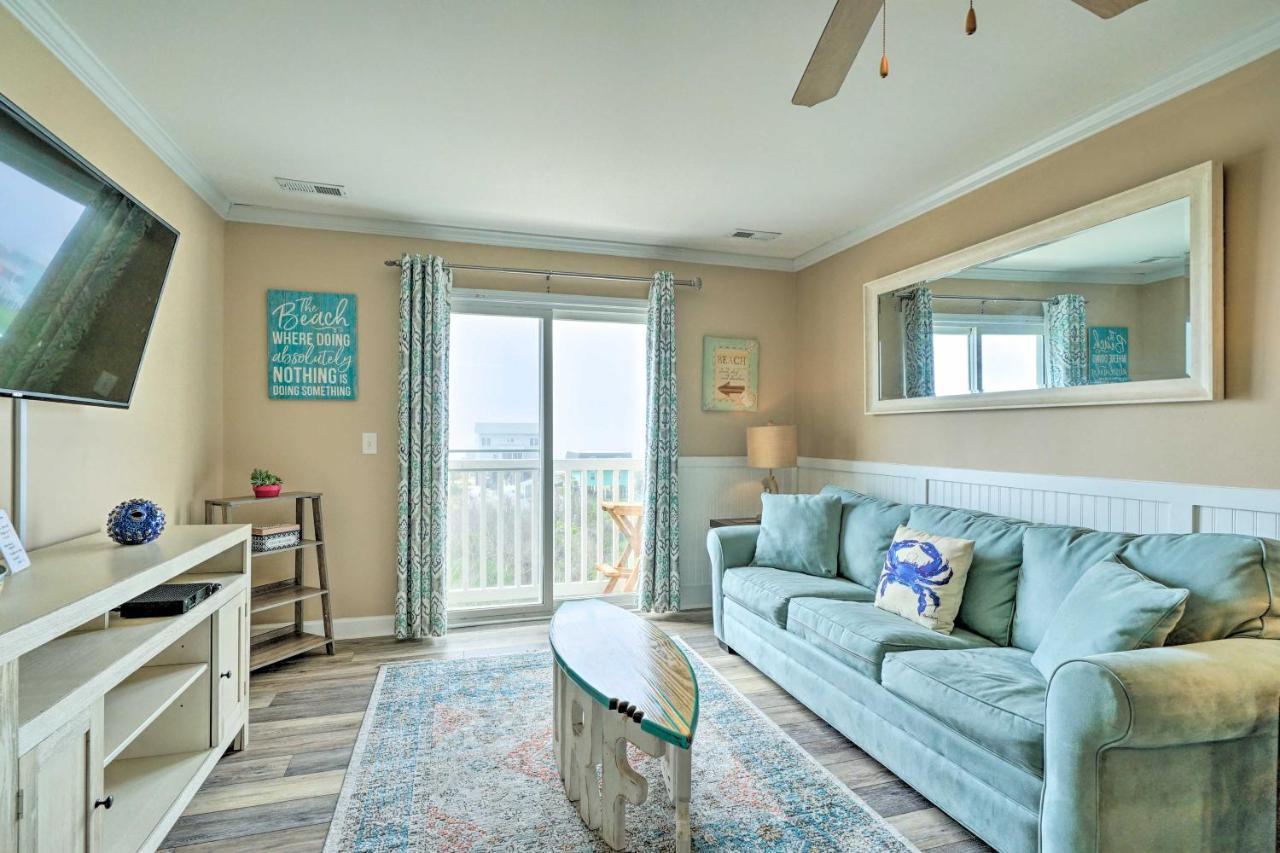 Ocean-View Oak Island Condo, 1 Block To Beach! Zewnętrze zdjęcie